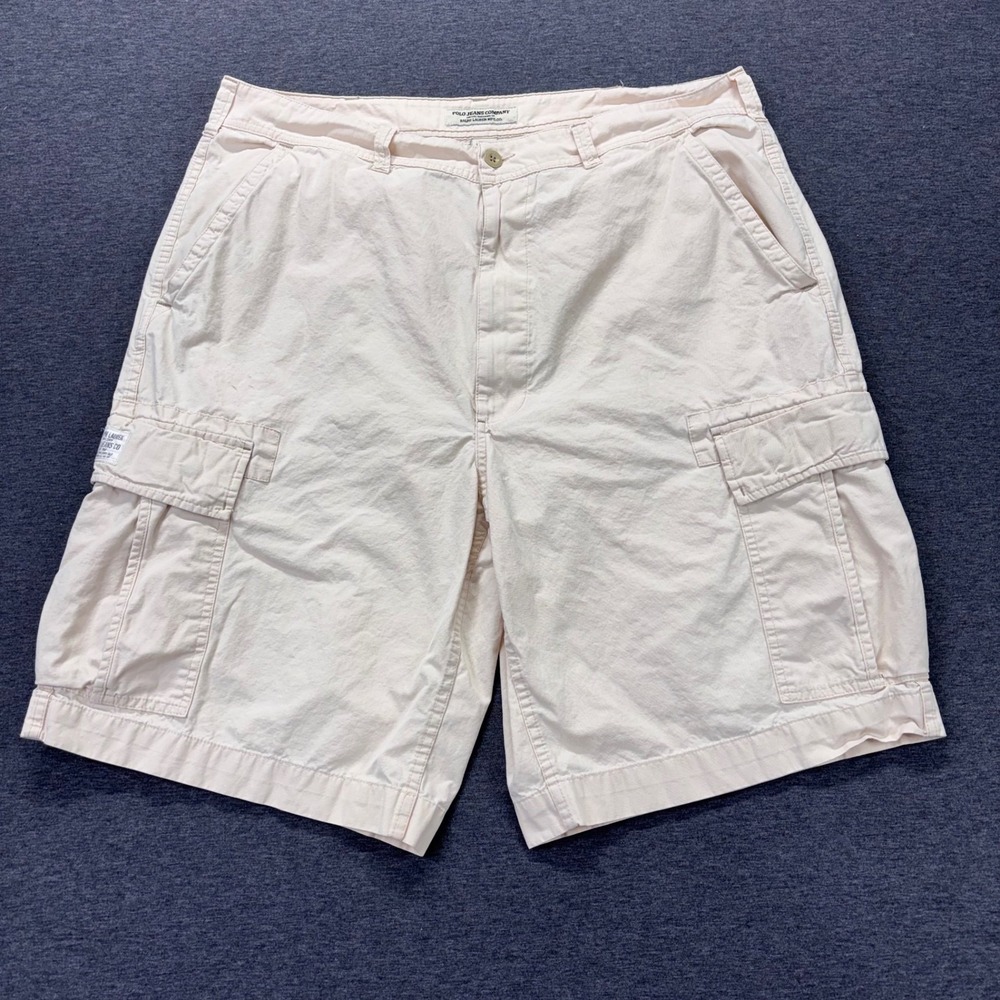 Polo Jeans Company Ralph Lauren‎ Shorts Mens 40 Cargo off white military utility